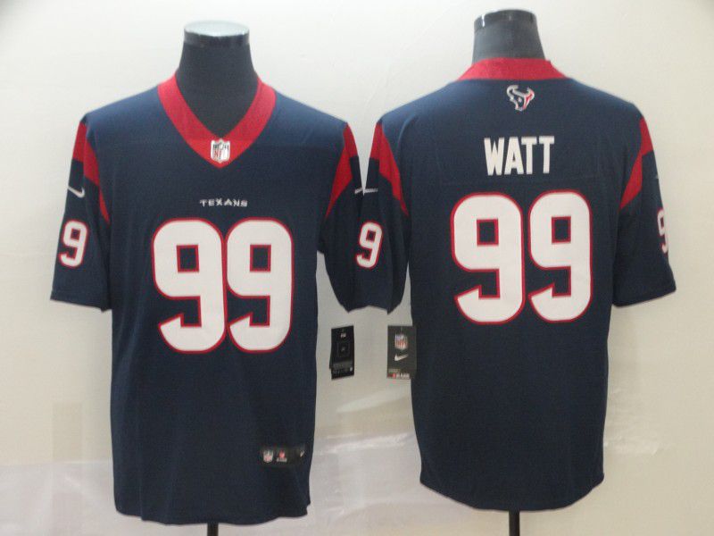 Men Houston Texans #99 Watt Blue Nike Vapor Untouchable Limited Player NFL Jerseys->houston texans->NFL Jersey